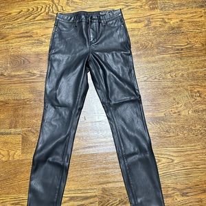 Blank nyc faux leather mid rise skinny. 25